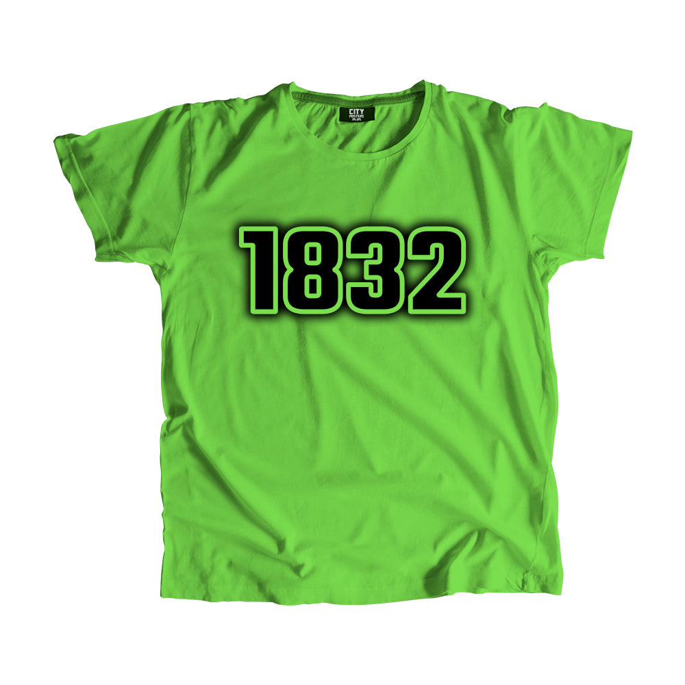 1832 Vintage Heritage Year Men Unisex T-Shirt (Liril Green)