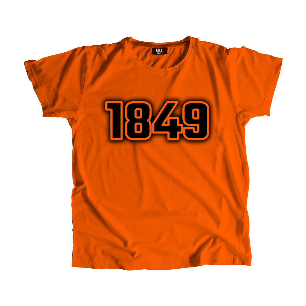 1849 Vintage Heritage Year Men Unisex T-Shirt (Orange)