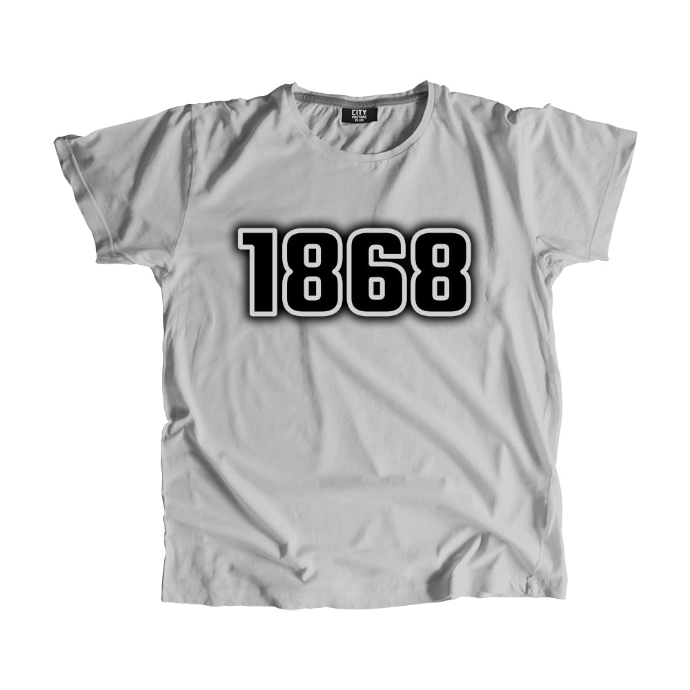 1868 Vintage Heritage Year Men Unisex T-Shirt (Melange Grey)