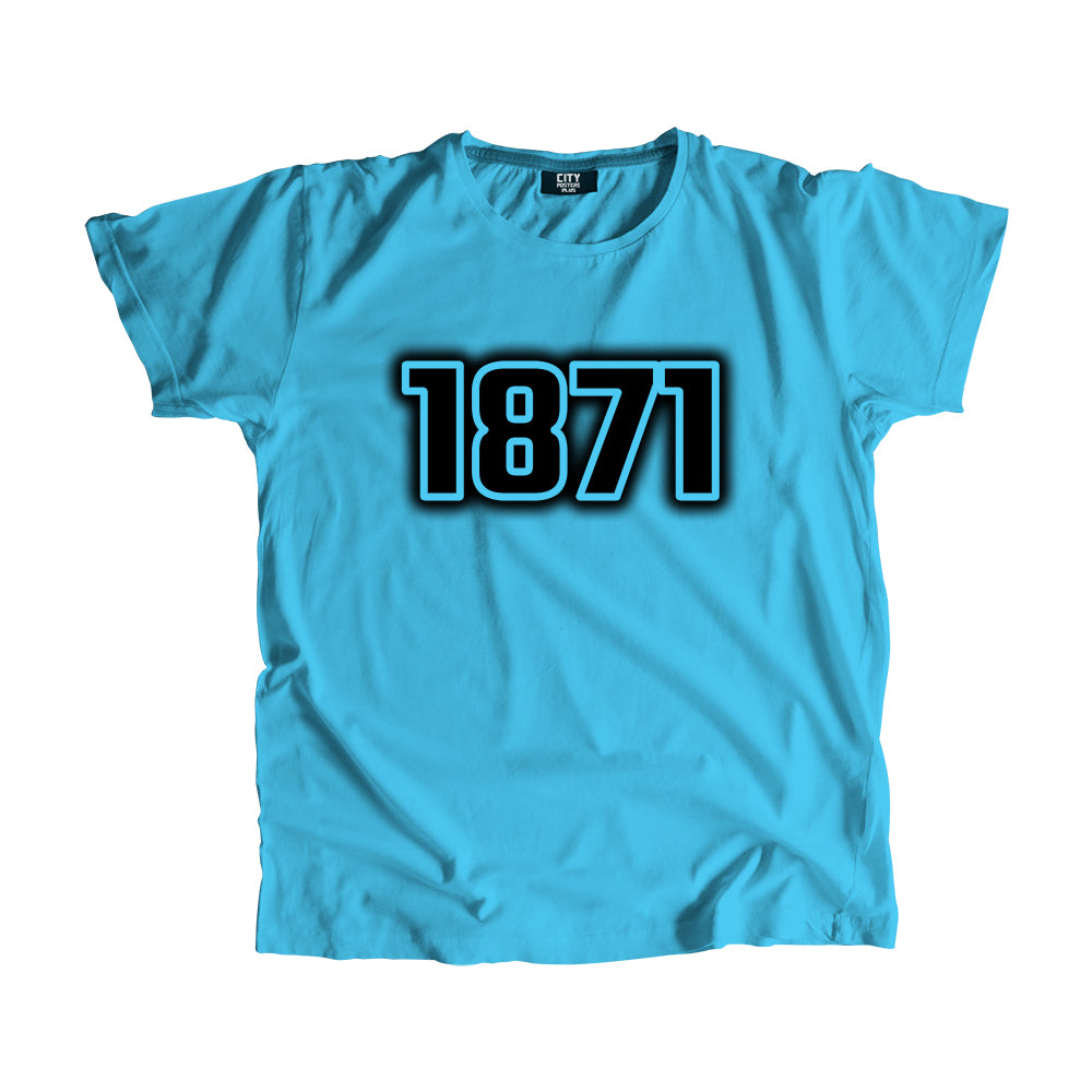 1871 Vintage Heritage Year Men Unisex T-Shirt (Sky Blue)