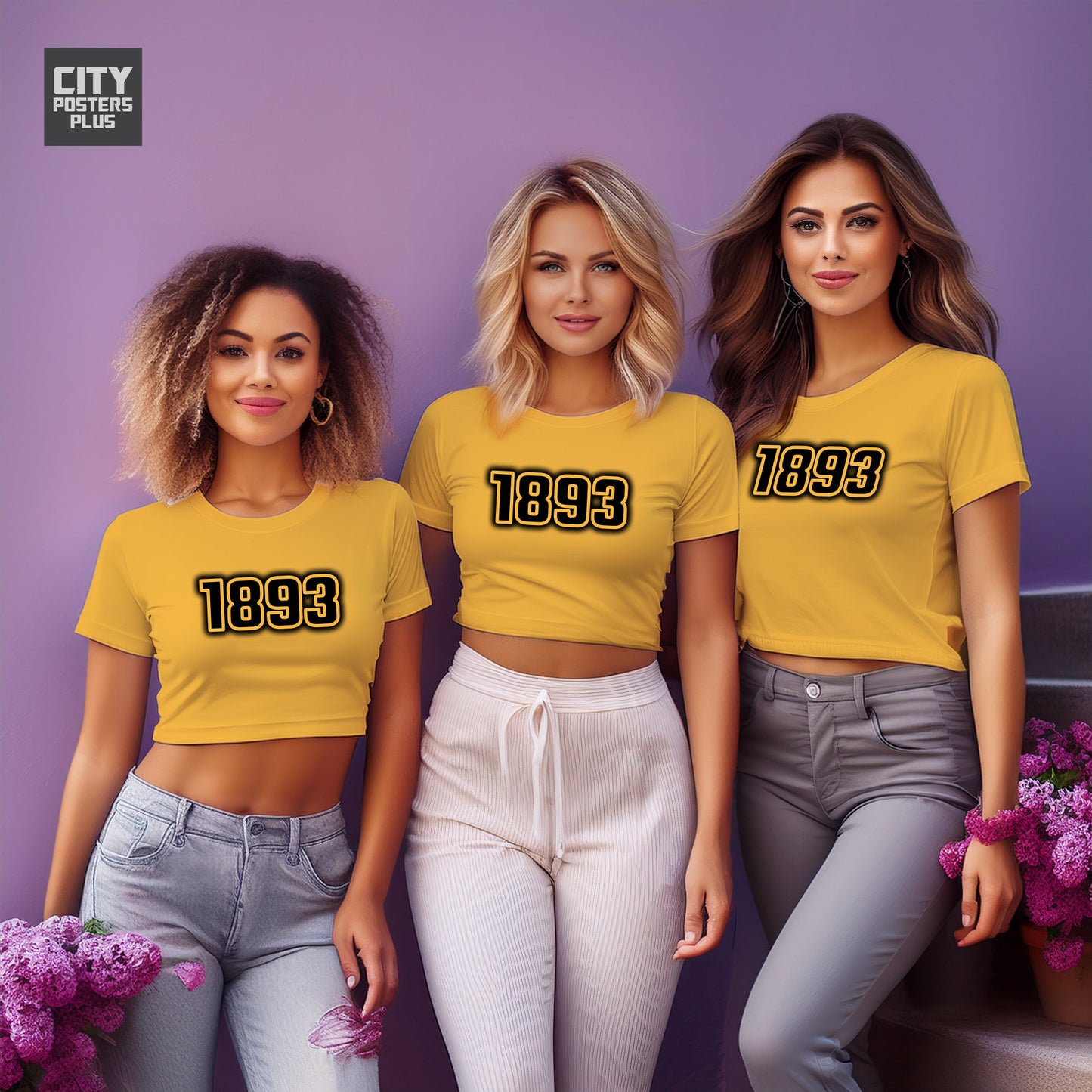 City Posters Plus 1893 Vintage Birth Year Women Crop Top