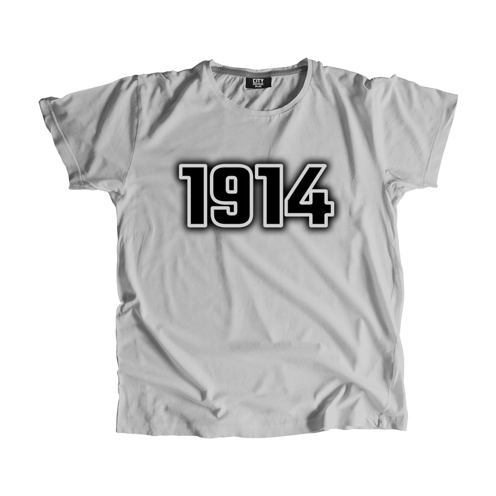 1914 Vintage Heritage Year Men Unisex T-Shirt (Melange Grey)
