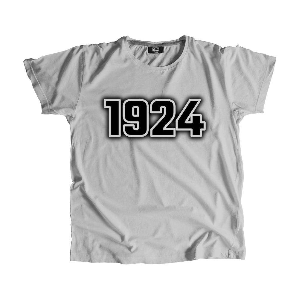 1924 Vintage Heritage Year Men Unisex T-Shirt (Melange Grey)