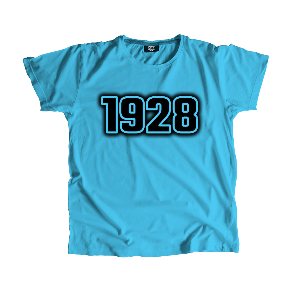 1928 Vintage Heritage Year Men Unisex T-Shirt (Sky Blue)