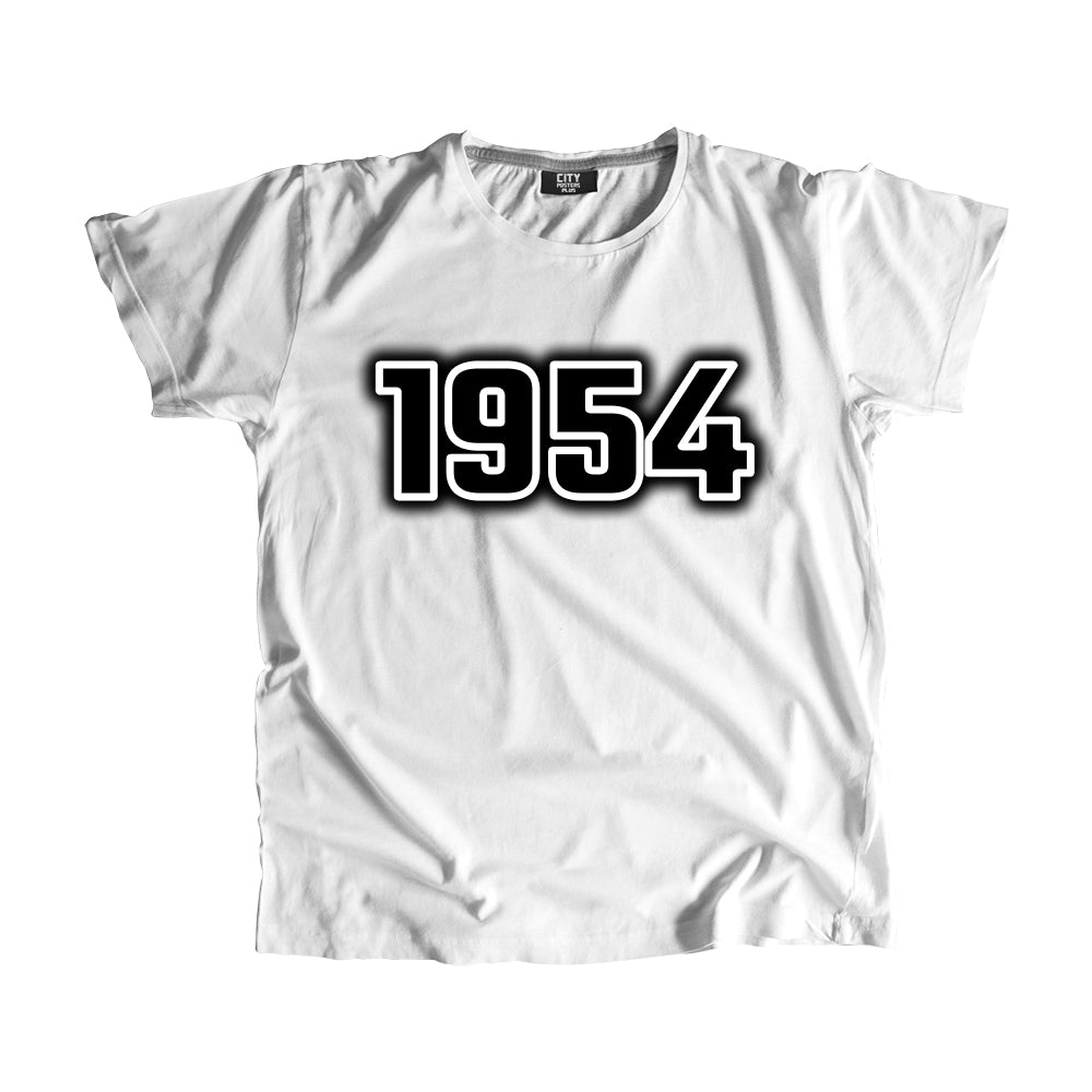 1954 Vintage Heritage Year Men Unisex T-Shirt (White)