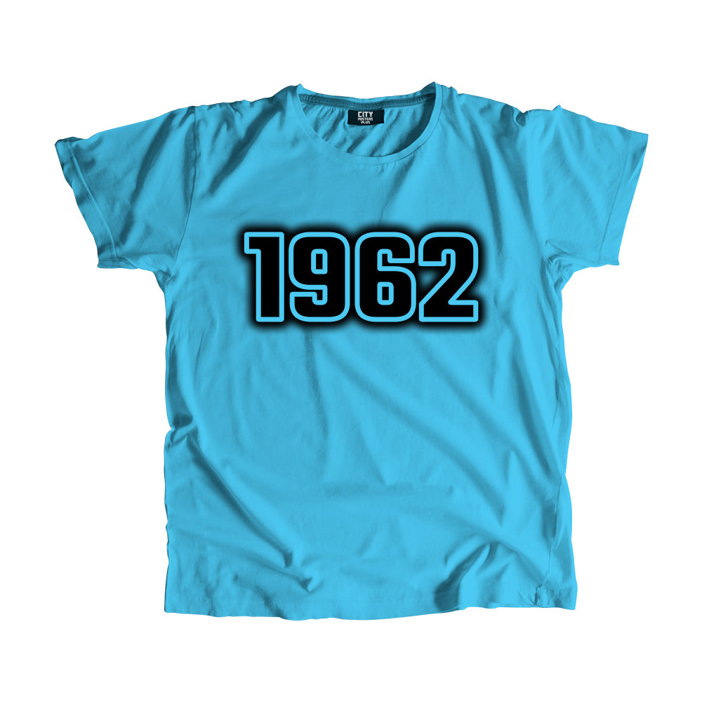 1962 Vintage Heritage Year Men Unisex T-Shirt (Sky Blue)