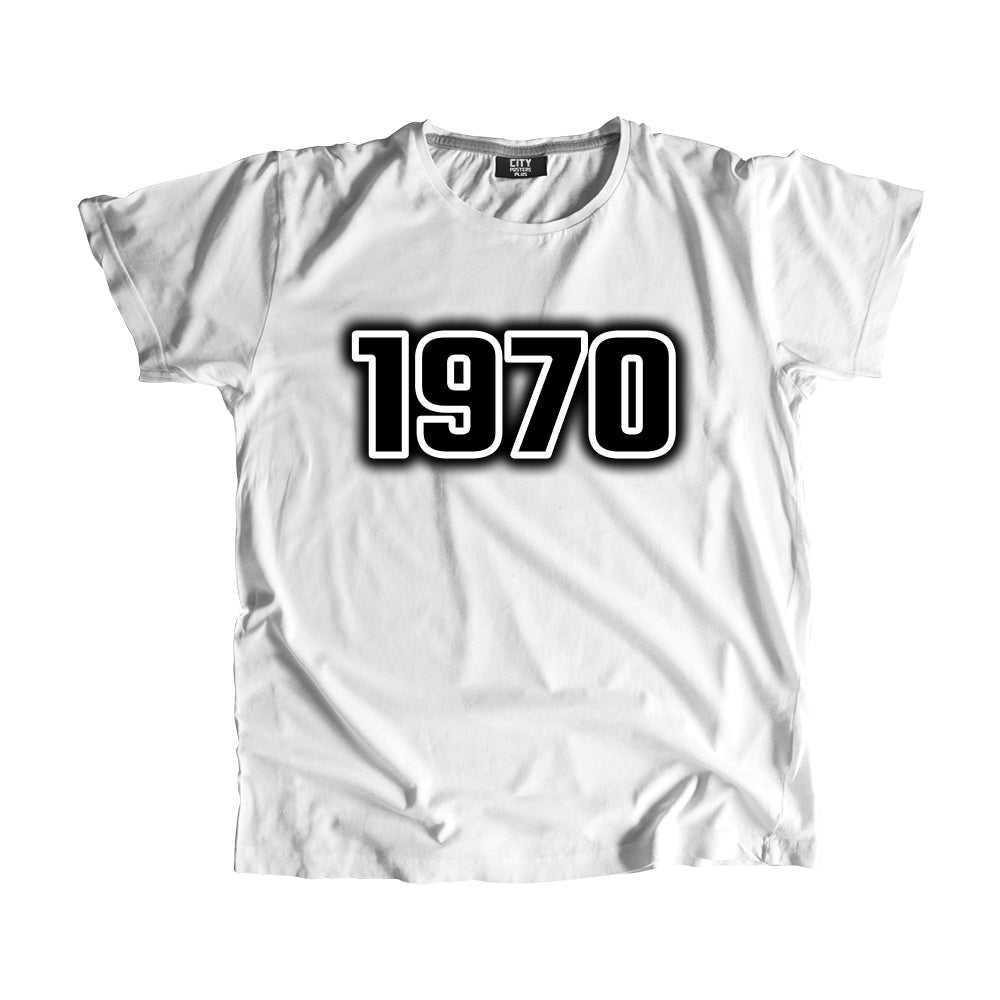 1970 Vintage Heritage Year Men Unisex T-Shirt (White)