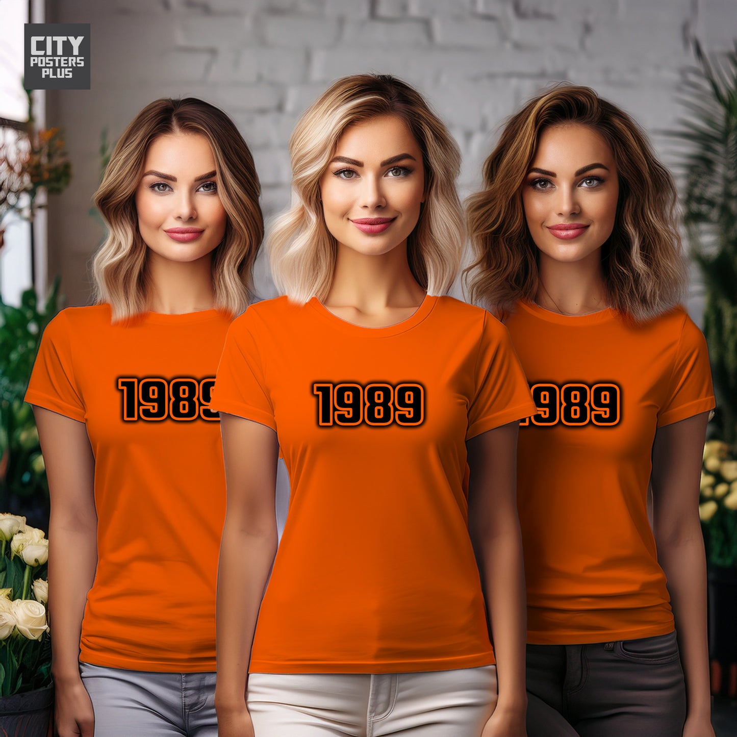 City Posters Plus 1989 Vintage Birth Year Women T-Shirt