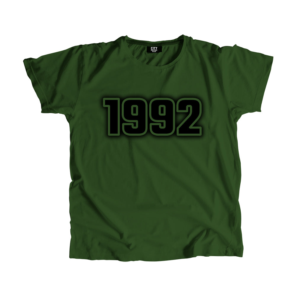 1992 Vintage Heritage Year Men Unisex T-Shirt (Olive Green)