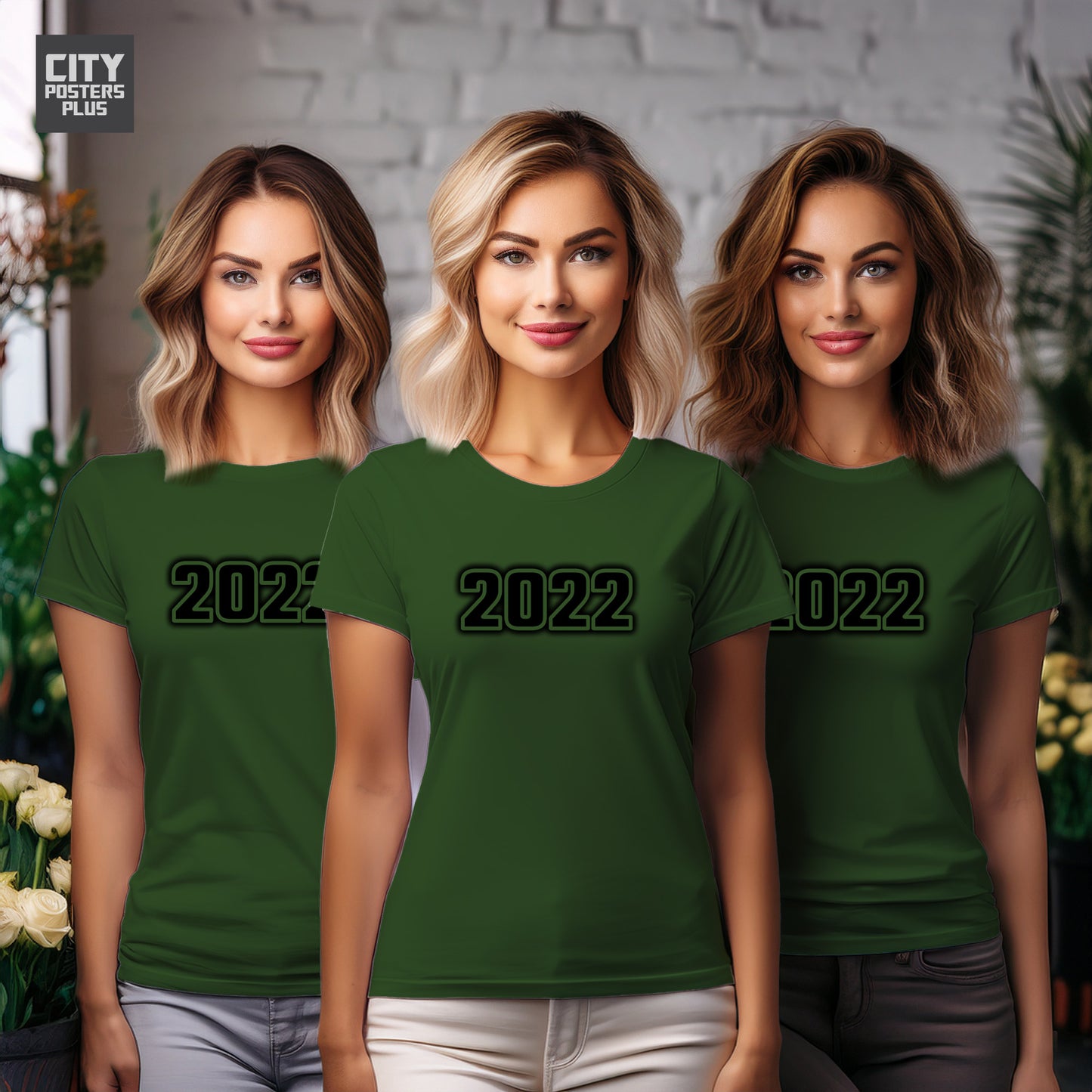 City Posters Plus 2022 Vintage Birth Year Women T-Shirt