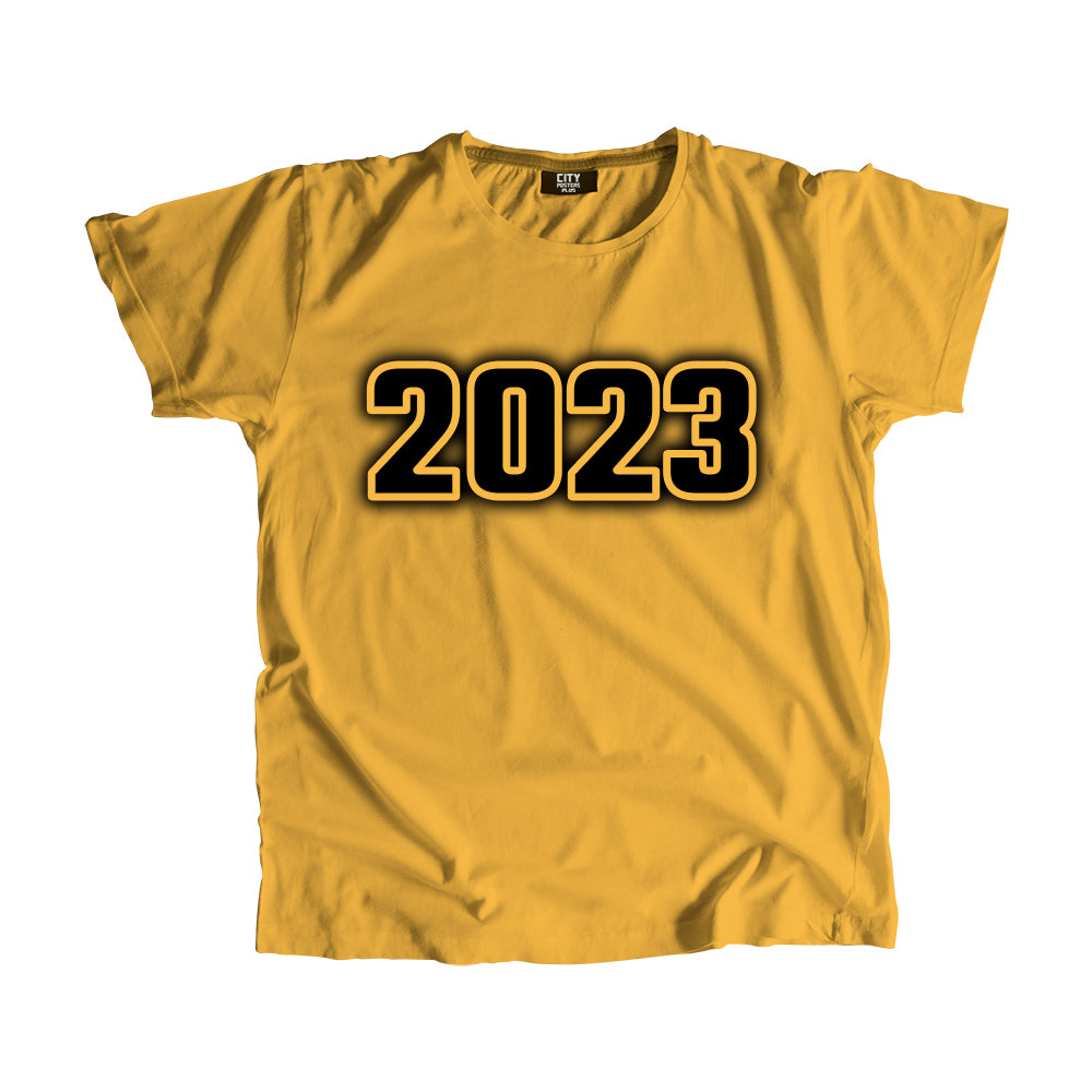 2023 Vintage Heritage Year Men Unisex T-Shirt (Golden Yellow)