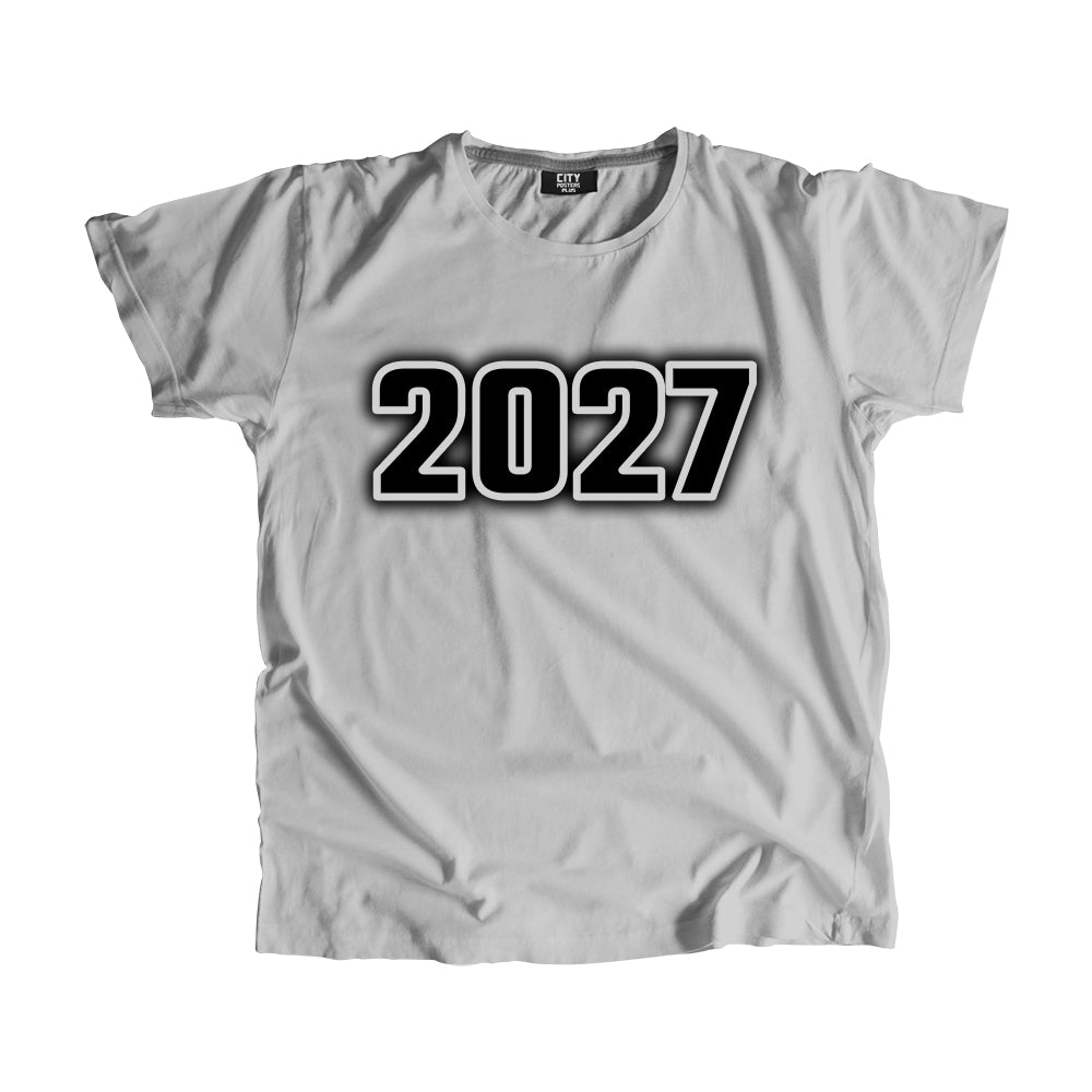 2027 Vintage Heritage Year Men Unisex T-Shirt (Melange Grey)