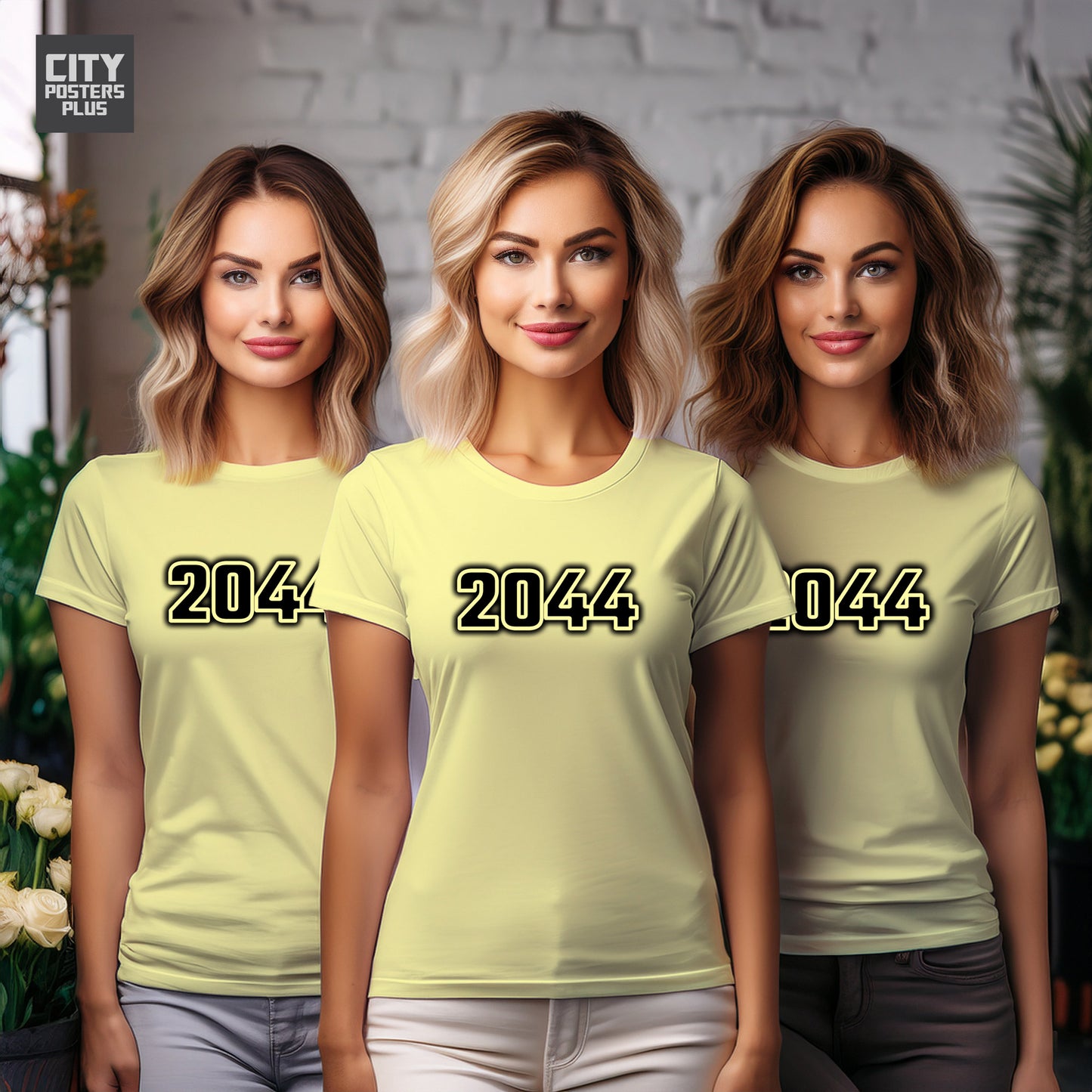 City Posters Plus 2044 Vintage Birth Year Women T-Shirt