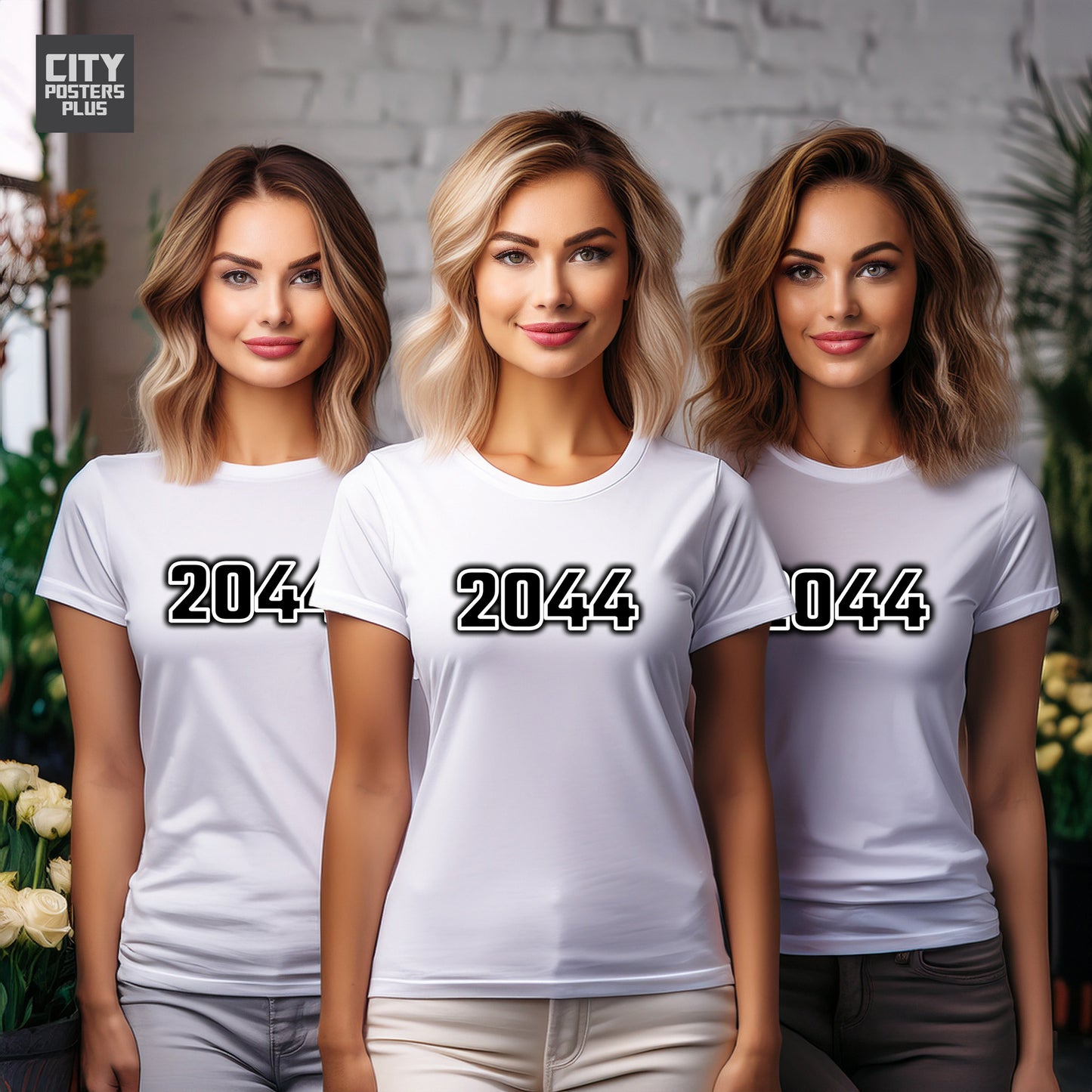 City Posters Plus 2044 Vintage Birth Year Women T-Shirt