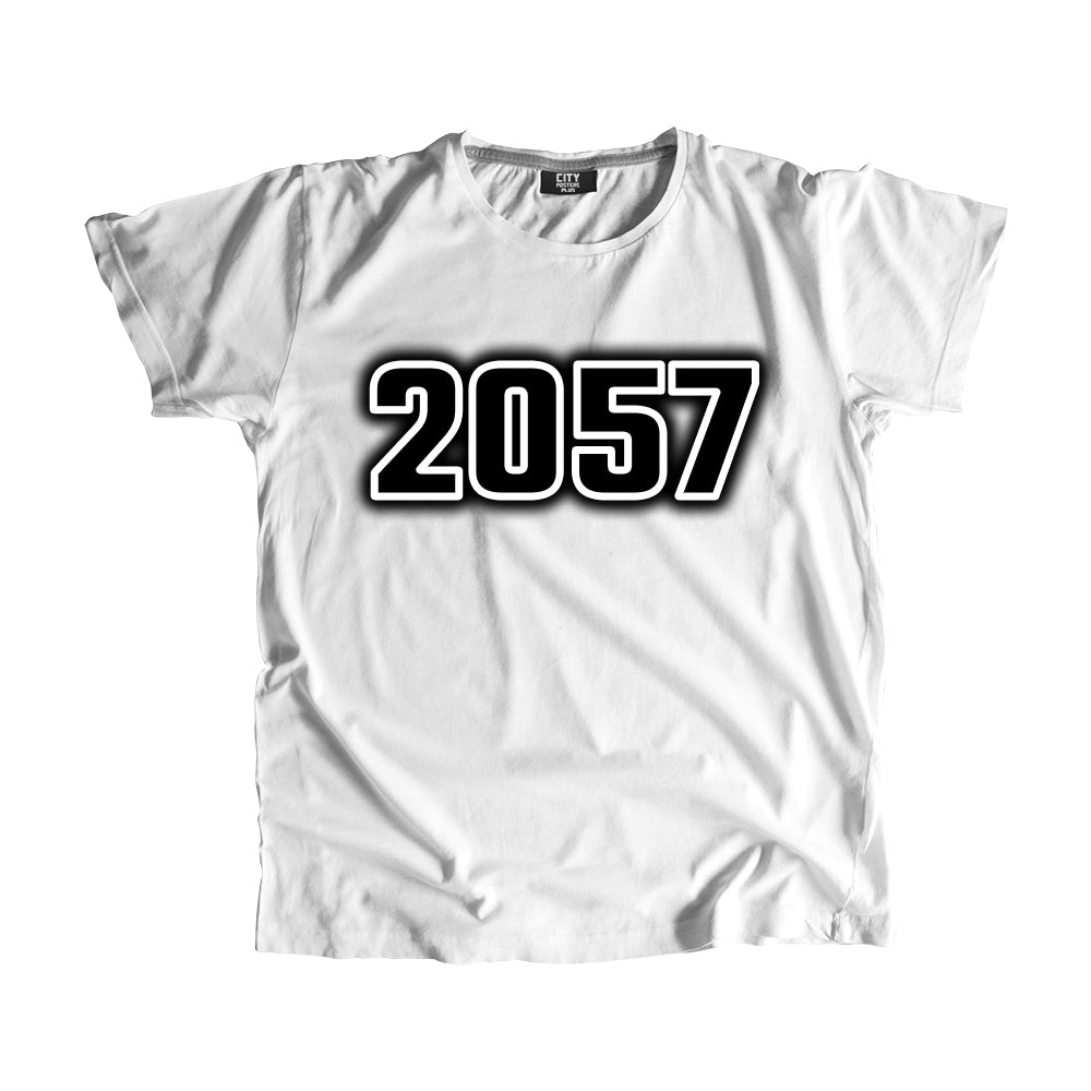 2057 Vintage Heritage Year Men Unisex T-Shirt (White)