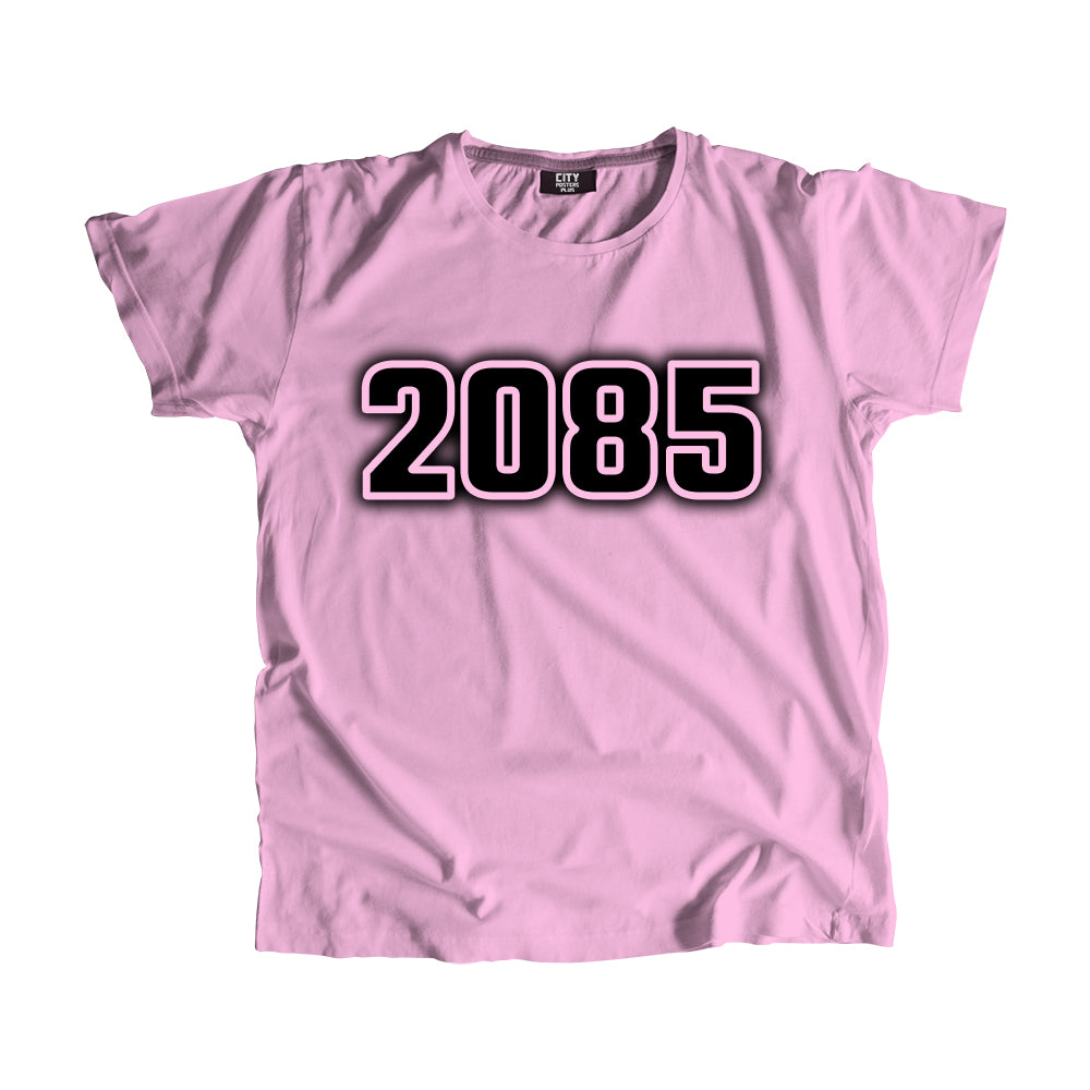 2085 Vintage Heritage Year Men Unisex T-Shirt (Light Pink)