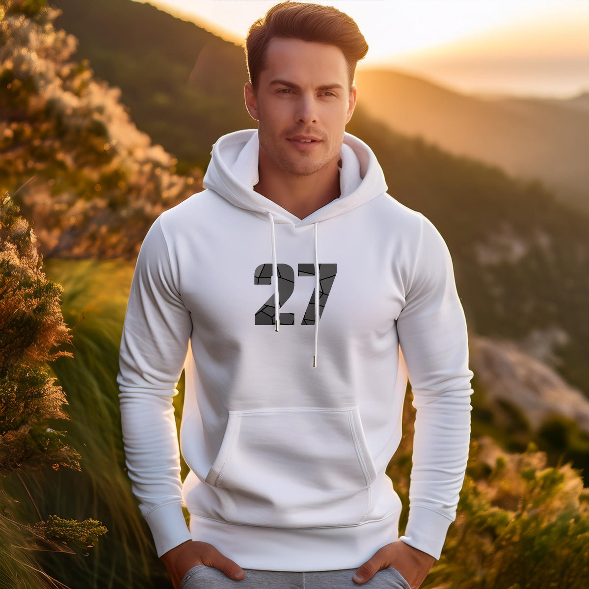 27 Number Unisex Hoodie | Personalized Number Hoodie for Men & Women