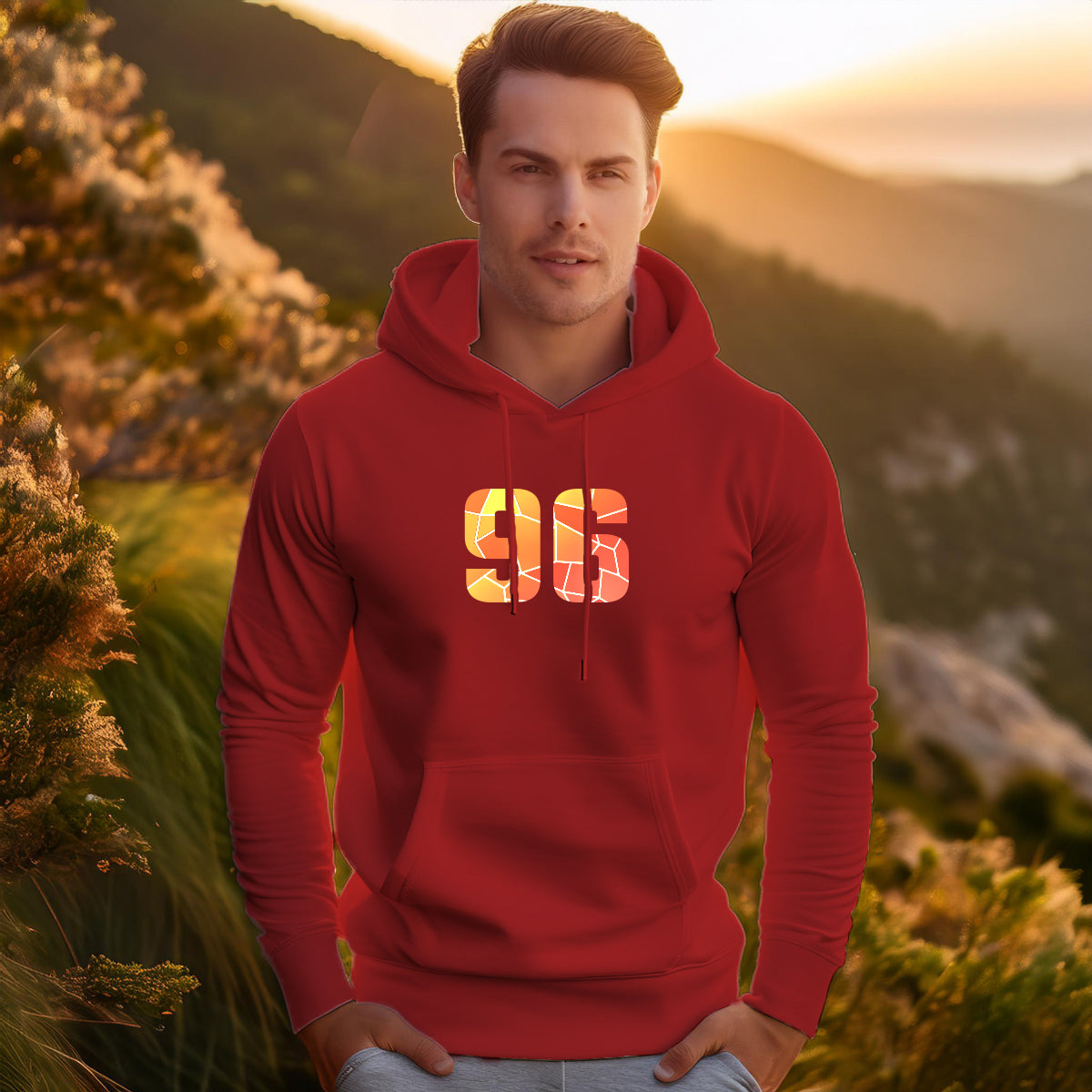 96 Number Unisex Hoodie | Personalized Number Hoodie for Men & Women