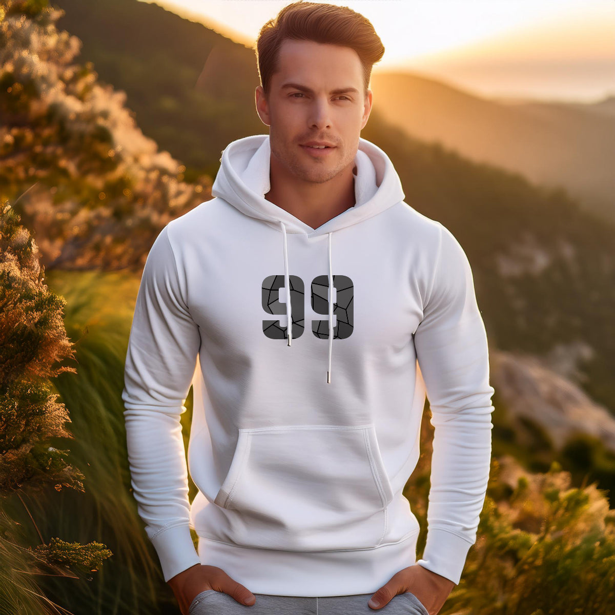 99 Number Unisex Hoodie | Personalized Number Hoodie for Men & Women