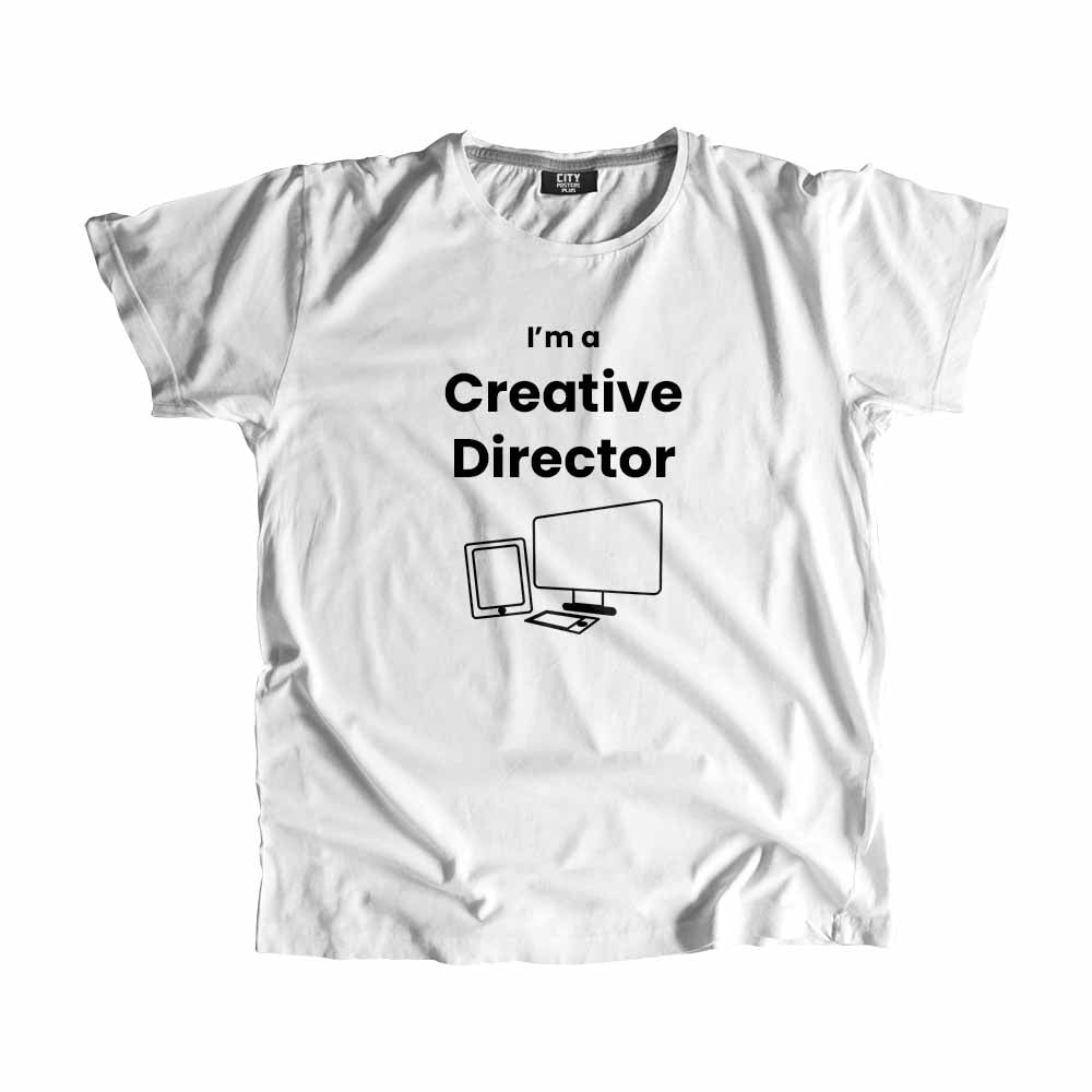Creative Director Men Unisex T-Shirt (White) Technology Unisex T-Shirt | City Posters Plus