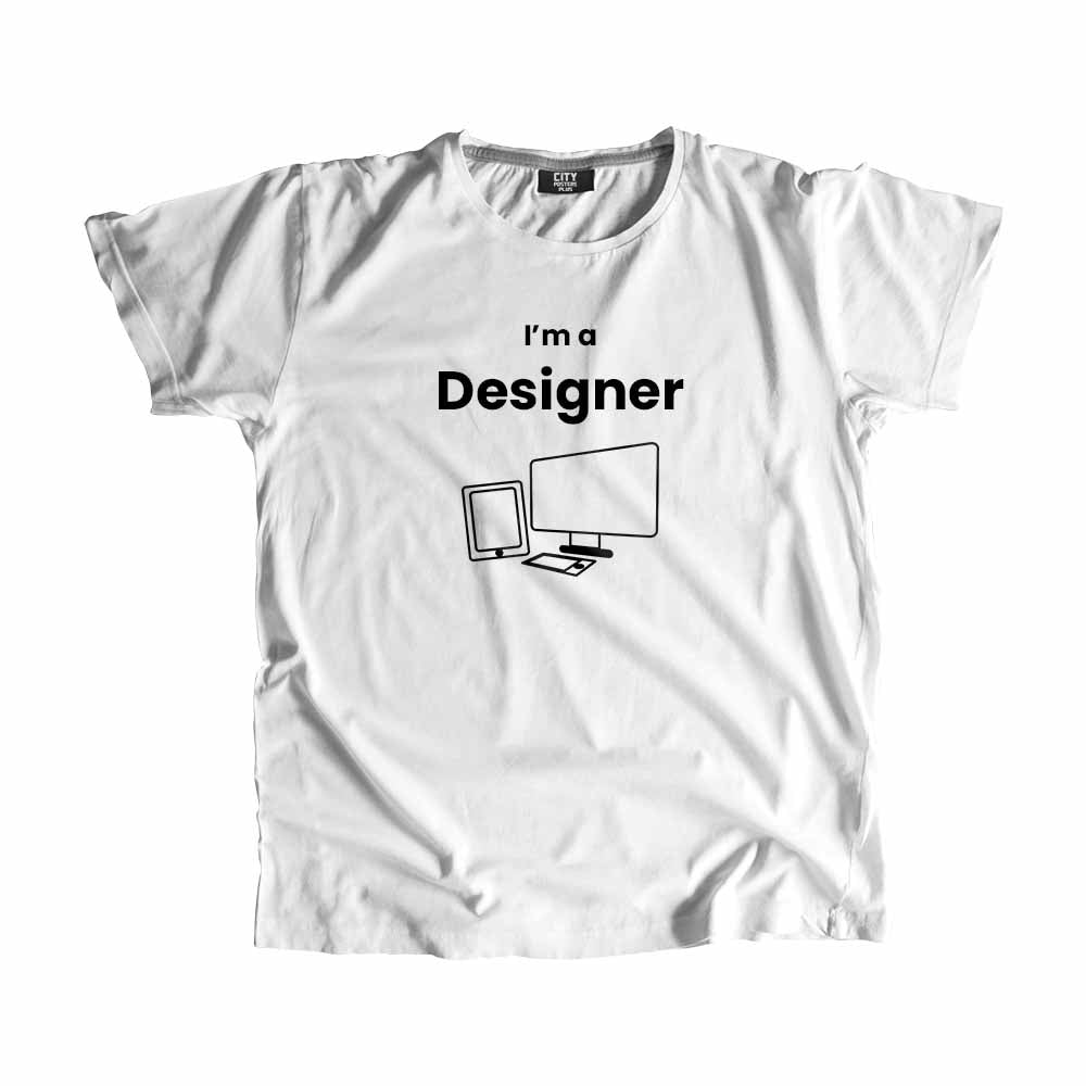 Designer Men Unisex T-Shirt (White) Technology Unisex T-Shirt | City Posters Plus
