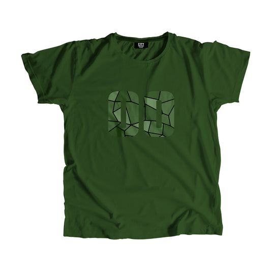 00 Number Men Unisex T-Shirt  (Olive Green)| Classic Numeric Graphic Tee