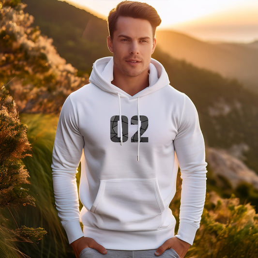 02 Number Unisex Hoodie | Personalized Number Hoodie for Men & Women
