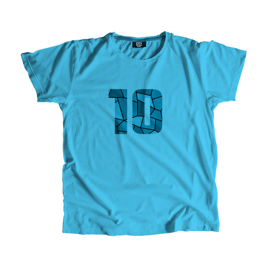 10 Number Men Unisex T-Shirt  (Sky Blue)| Classic Numeric Graphic Tee