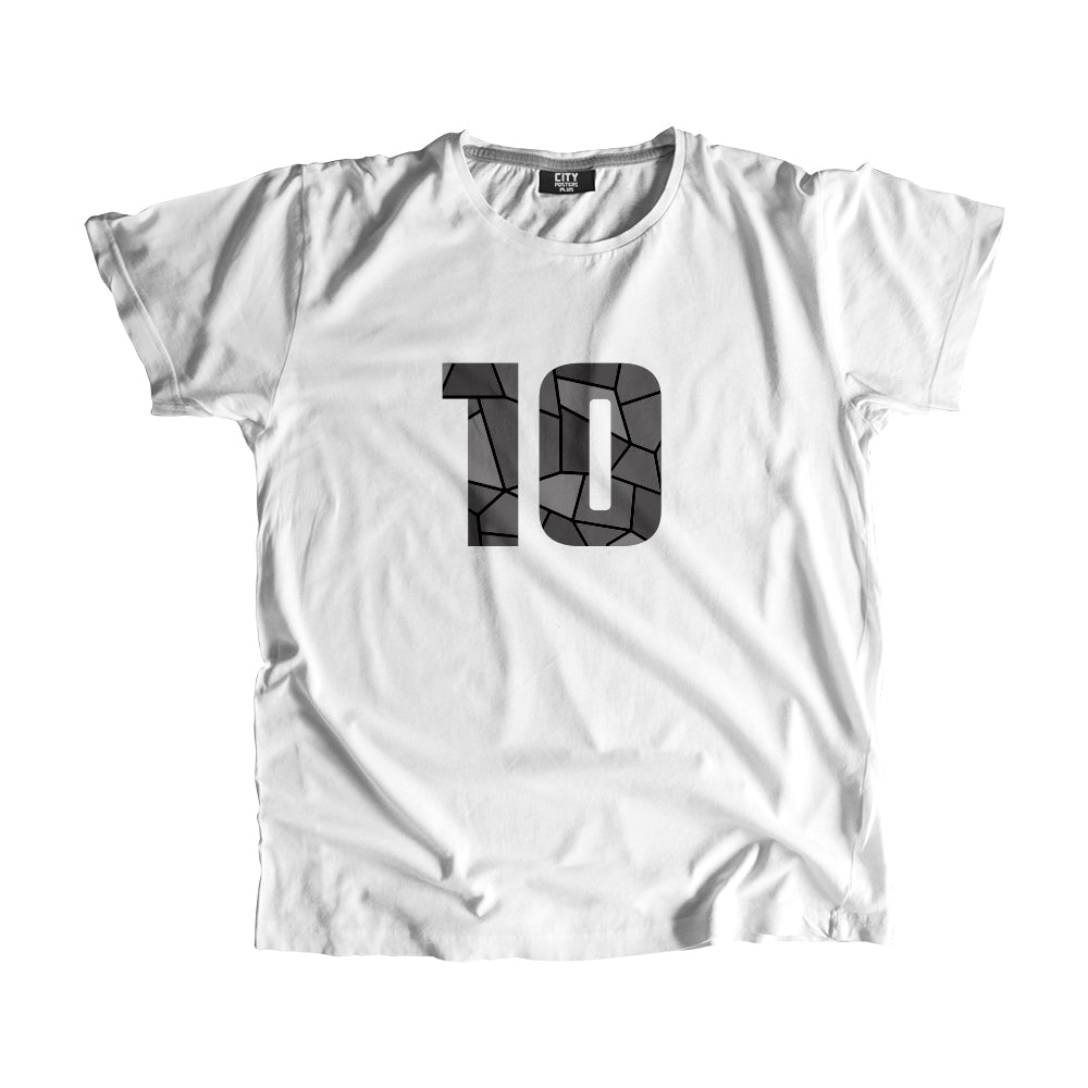 10 Number Men Unisex T-Shirt  (White)| Classic Numeric Graphic Tee