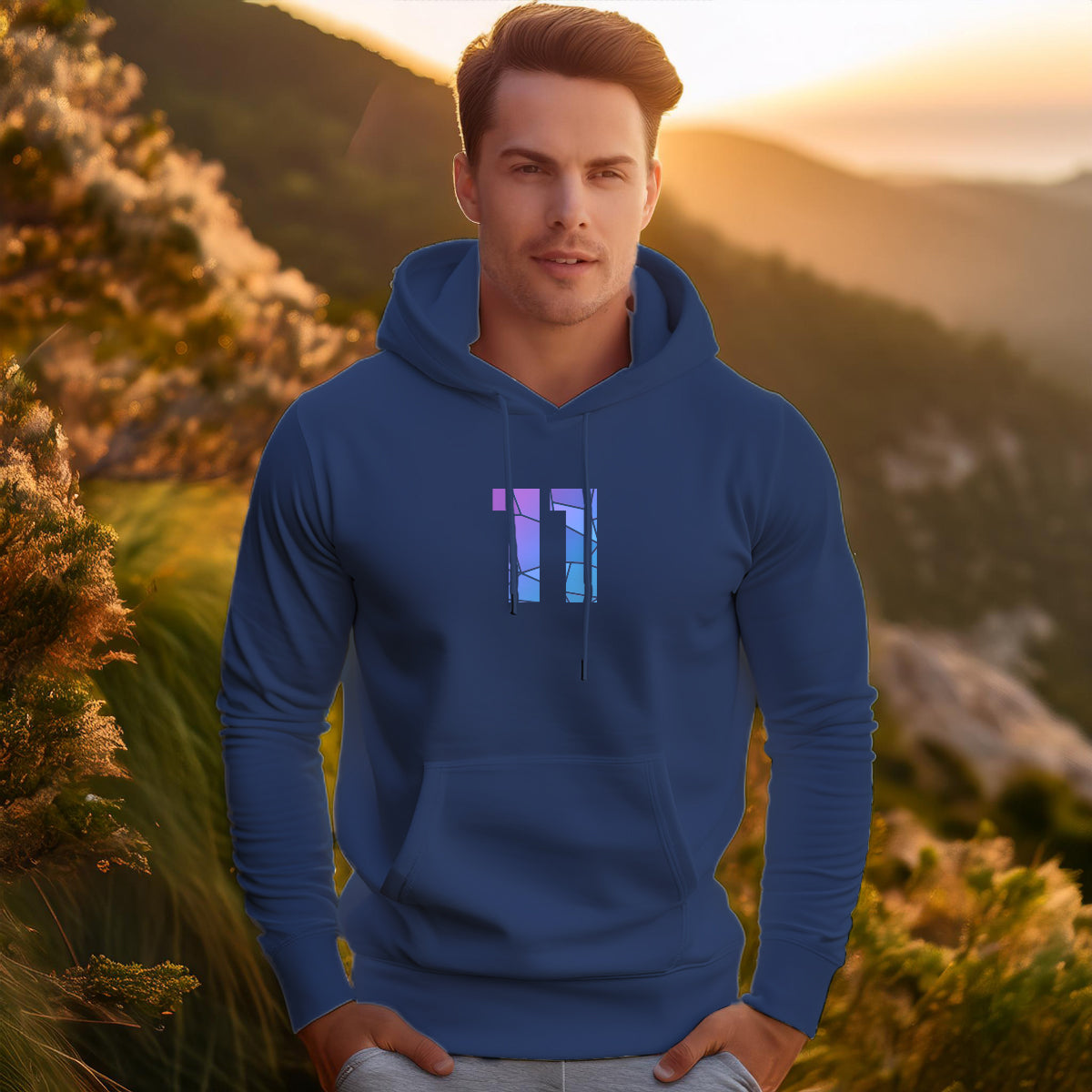 11 Number Unisex Hoodie | Personalized Number Hoodie for Men & Women