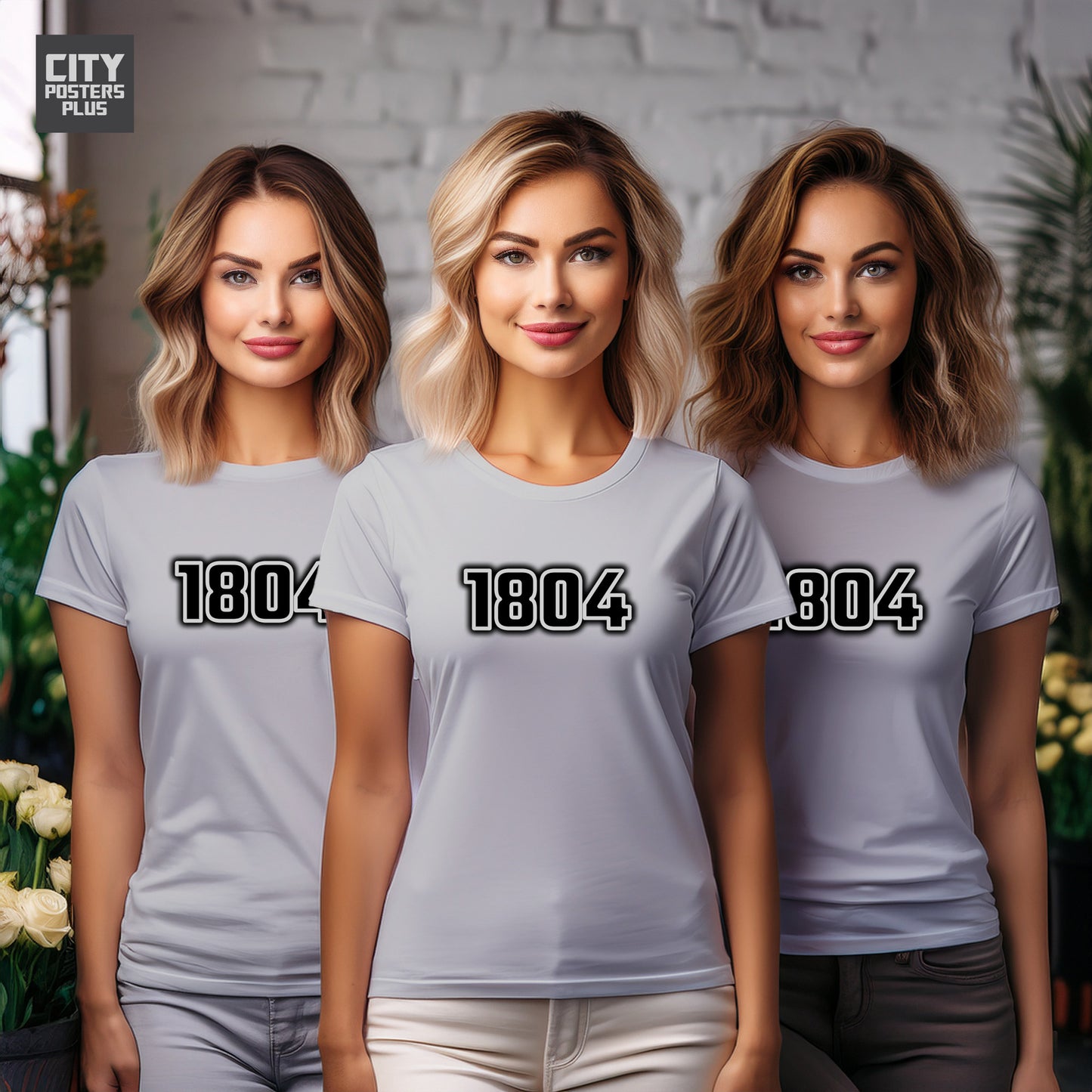 City Posters Plus 1804 Vintage Birth Year Women T-Shirt