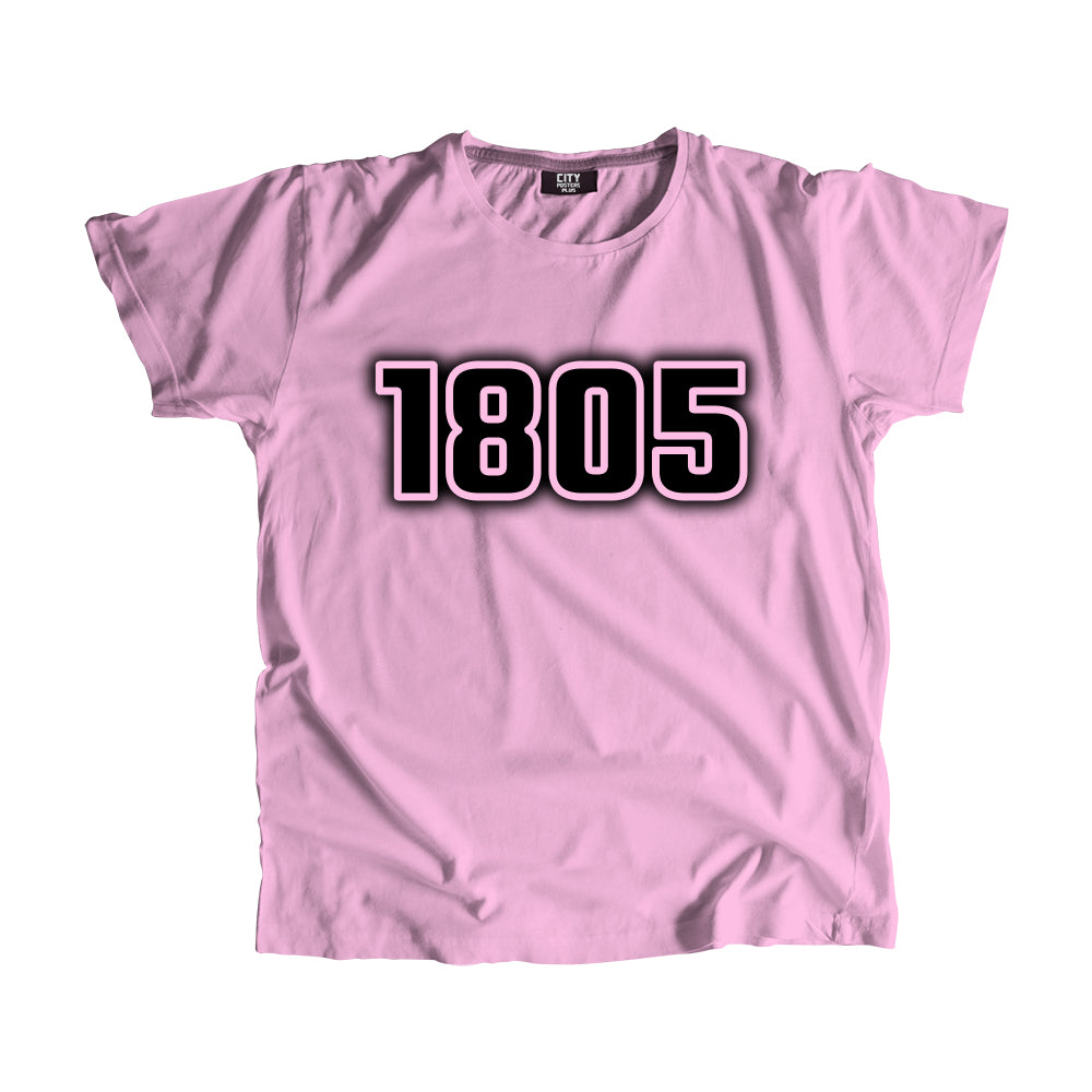 1805 Vintage Heritage Year Men Unisex T-Shirt (Light Pink)