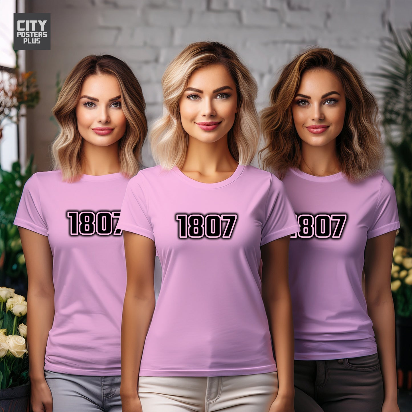 City Posters Plus 1807 Vintage Birth Year Women T-Shirt