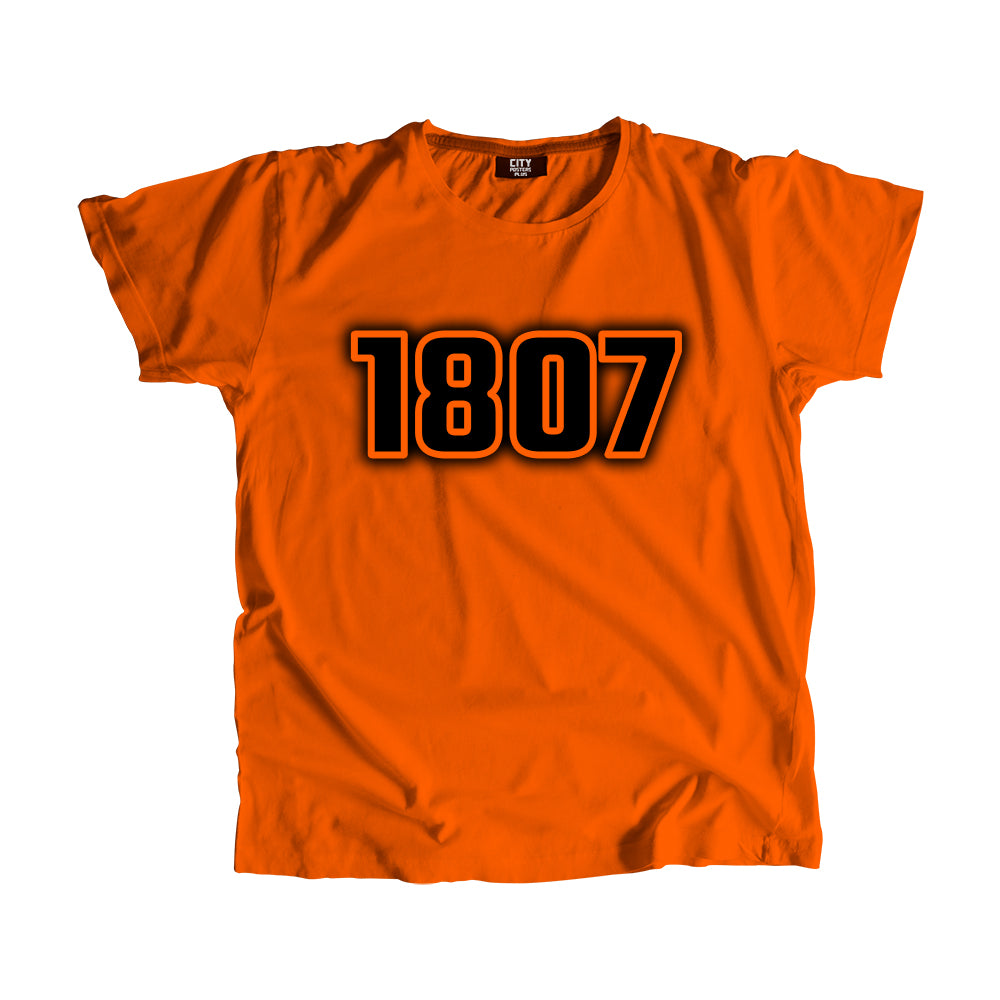 1807 Vintage Heritage Year Men Unisex T-Shirt (Orange)