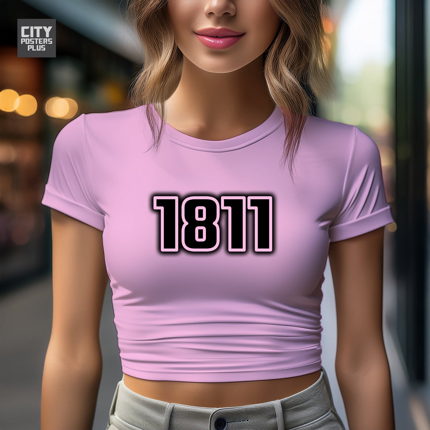 City Posters Plus 1811 Vintage Birth Year Women Crop Top
