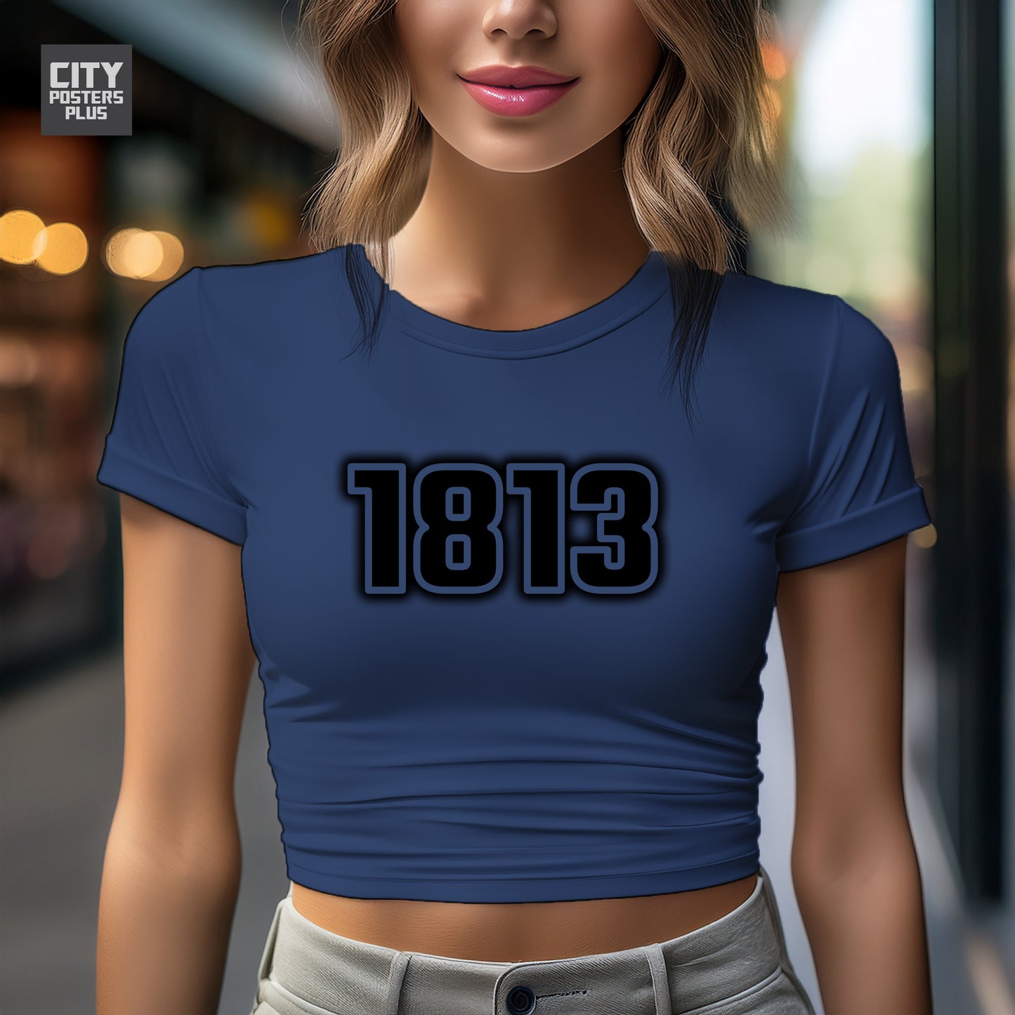 City Posters Plus 1813 Vintage Birth Year Women Crop Top