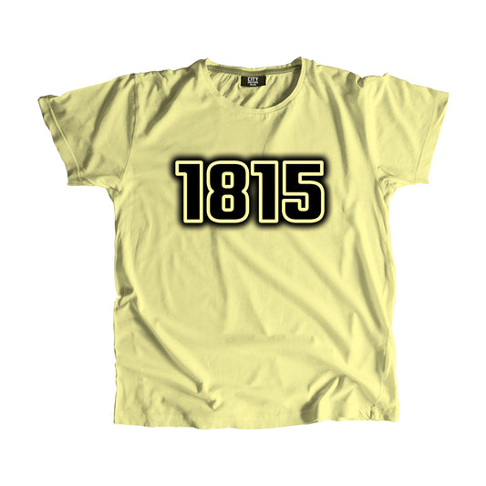 1815 Vintage Heritage Year Men Unisex T-Shirt (Butter Yellow)