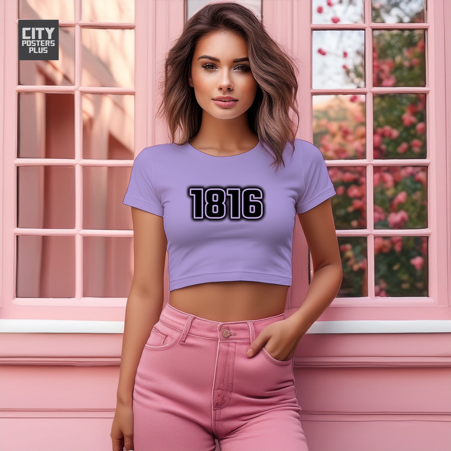 1816 Women Crop Top | Vintage Birth Year Shirt | City Posters Plus
