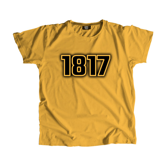 1817 Vintage Heritage Year Men Unisex T-Shirt (Golden Yellow)