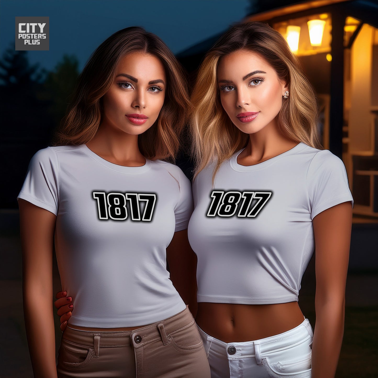 City Posters Plus 1817 Vintage Birth Year Women Crop Top