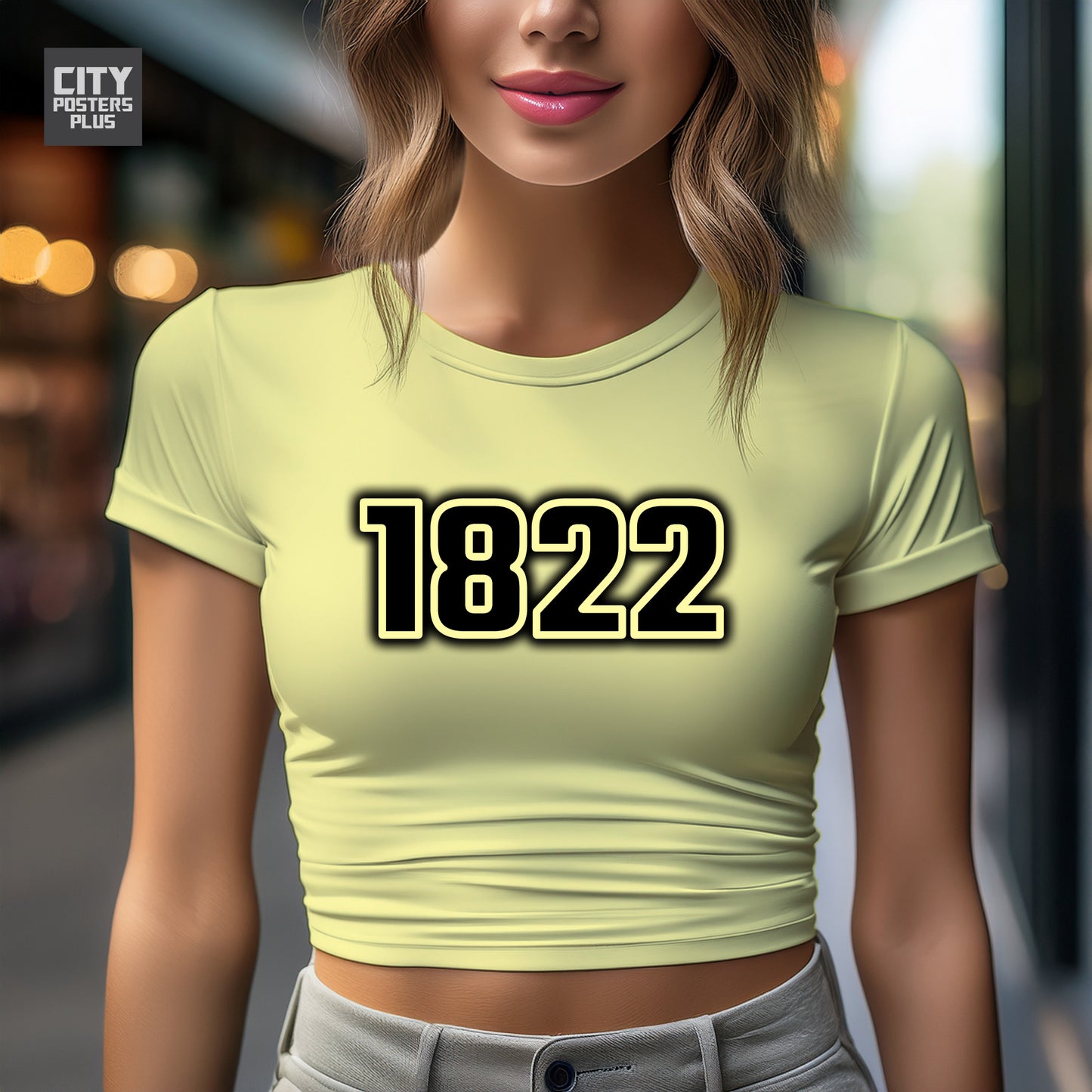 City Posters Plus 1822 Vintage Birth Year Women Crop Top