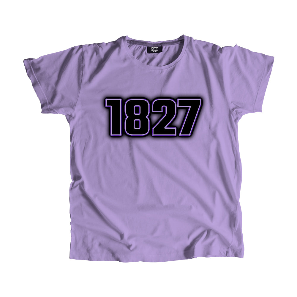 1827 Vintage Heritage Year Men Unisex T-Shirt (Iris Lavender)