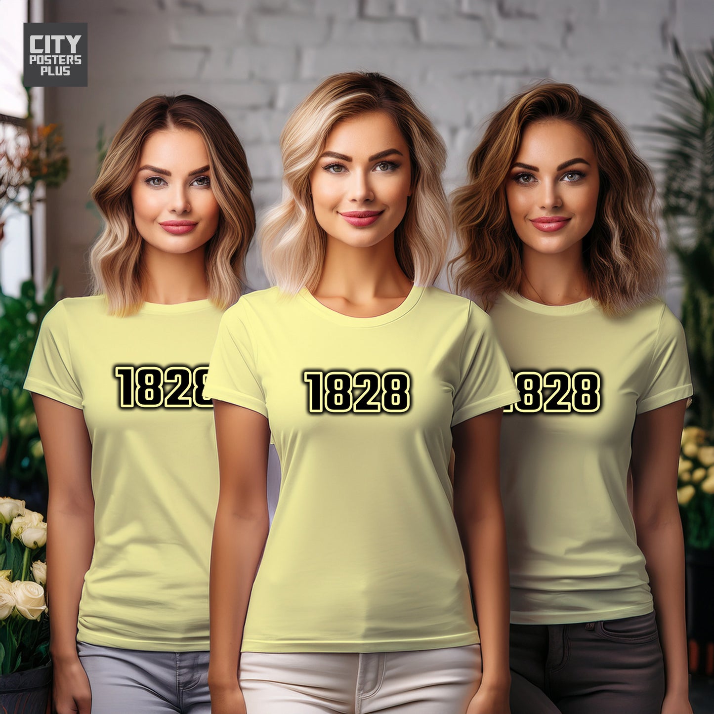 City Posters Plus 1828 Vintage Birth Year Women T-Shirt