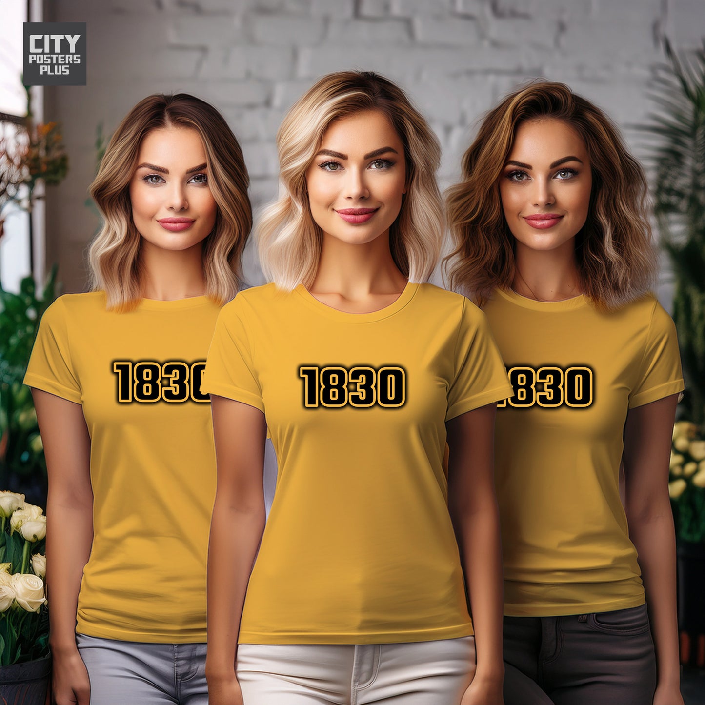 City Posters Plus 1830 Vintage Birth Year Women T-Shirt