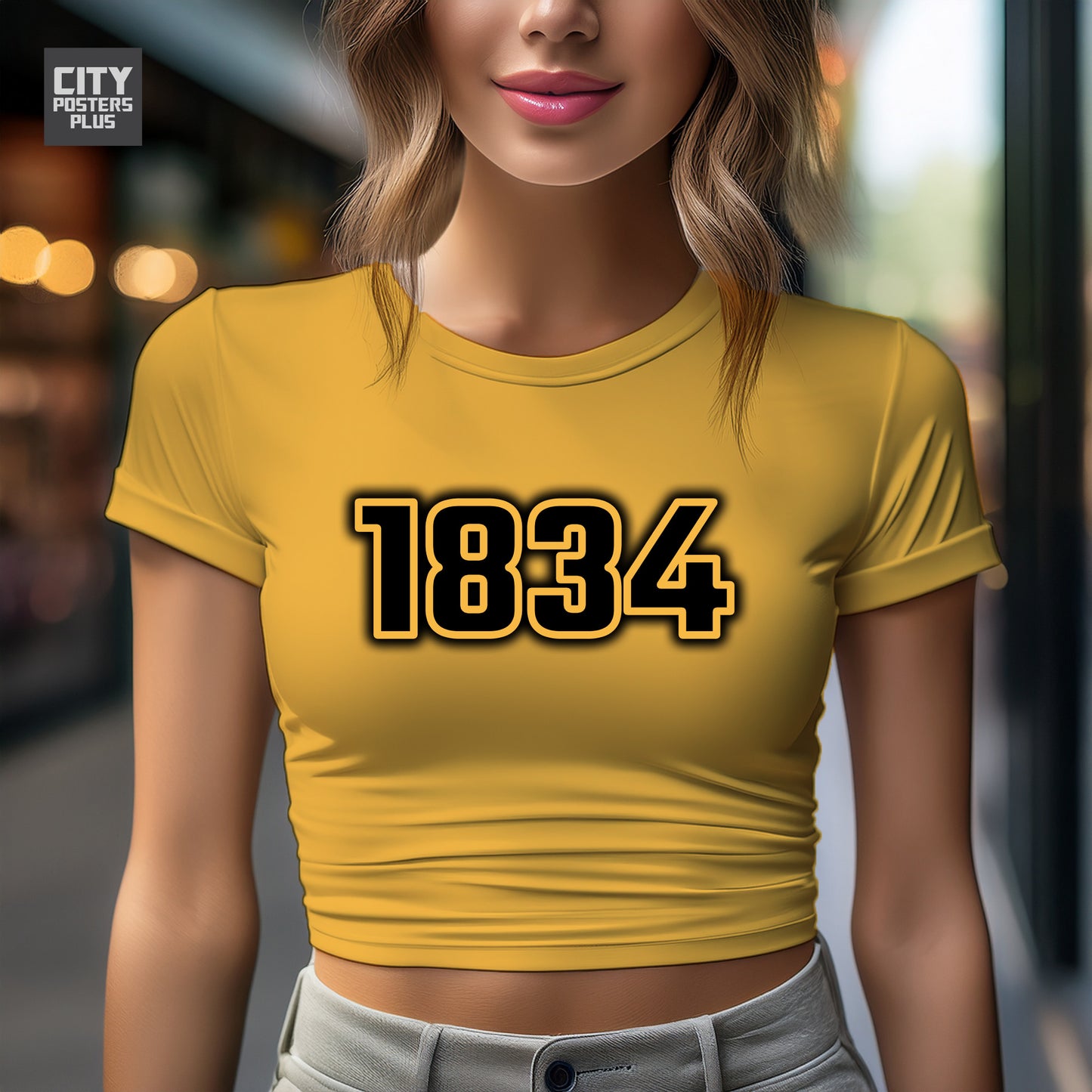 City Posters Plus 1834 Vintage Birth Year Women Crop Top