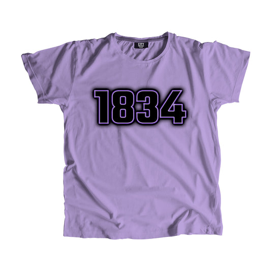 1834 Vintage Heritage Year Men Unisex T-Shirt (Iris Lavender)