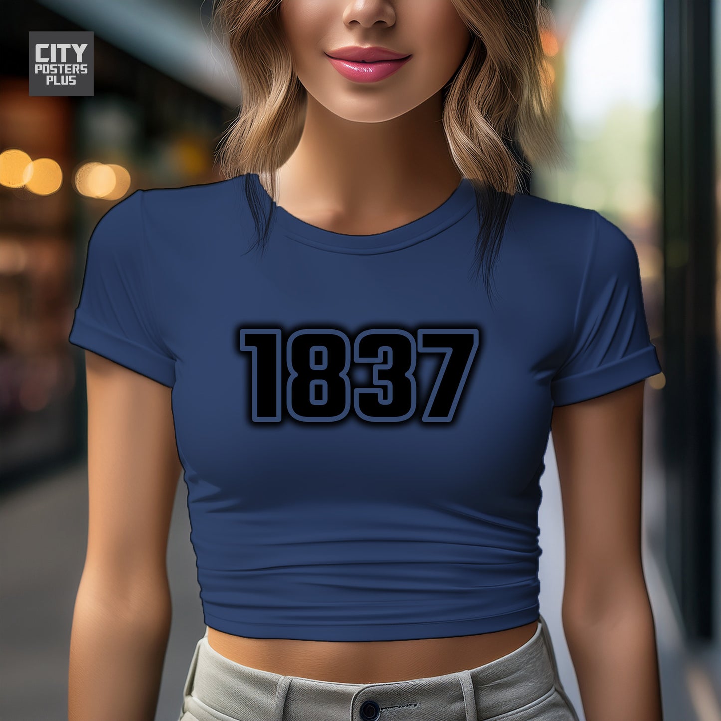 City Posters Plus 1837 Vintage Birth Year Women Crop Top