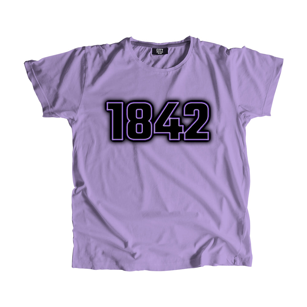 1842 Vintage Heritage Year Men Unisex T-Shirt (Iris Lavender)