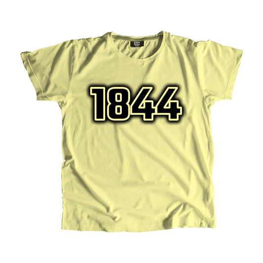 1844 Vintage Heritage Year Men Unisex T-Shirt (Butter Yellow)