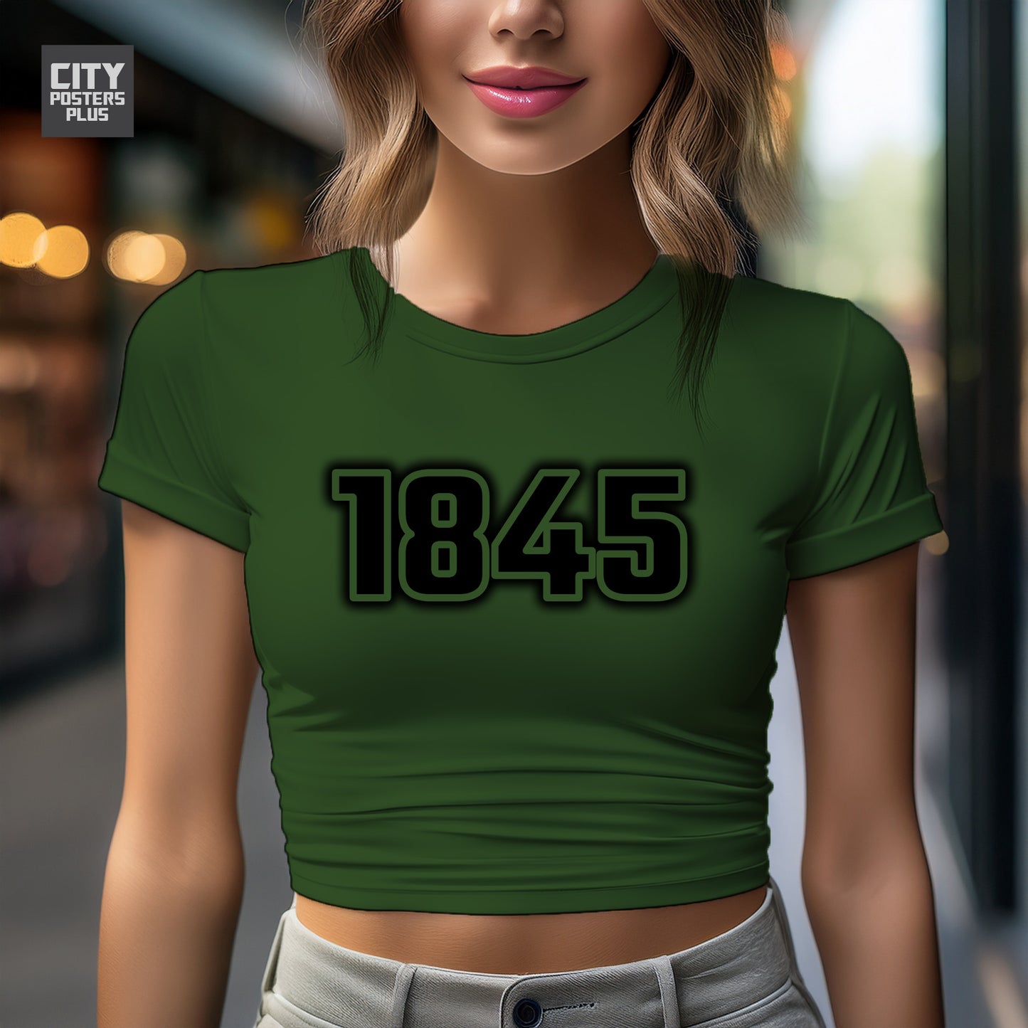 City Posters Plus 1845 Vintage Birth Year Women Crop Top